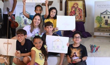 Projeto de Salvaguarda da Igreja do Espírito Santo beneficia crianças com oficina de arte