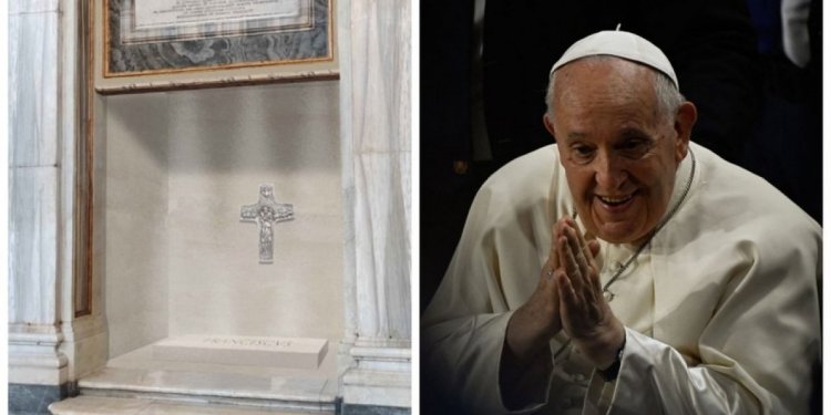 Papa Francisco é sepultado em túmulo simples com pedra de origem familiar