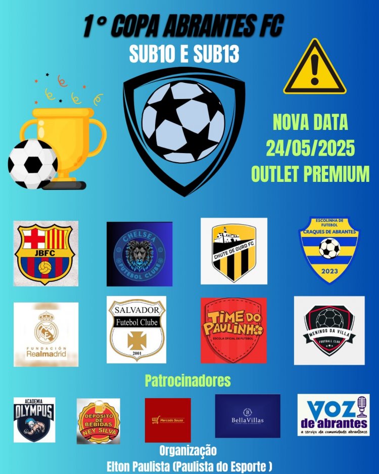 1ª Copa Abrantes FC Sub-10 e 13 de futebol